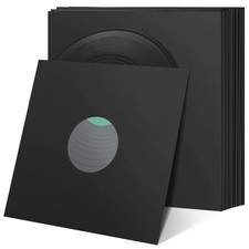Henoyso 40 Pcs Vinyl Record Sleeves Blank - 12 Inch Square Album Jackets with In