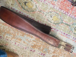 English Brown/padded 50" girth used tack  FREE SHIPPING