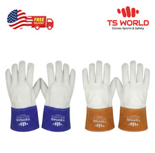 Leather Welding Gloves Heat Fire Resistant TIG MIG Leather Work Gloves for Men