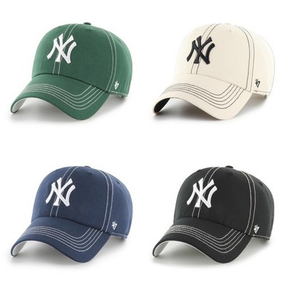 '47 Brand Cap MLB New York Yankees Contrast Stitch '47 CLEAN UP Basecap NY Logo
