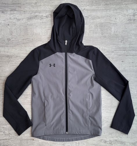 Giacca a vento Under Armour Storm Light con zip e cappuccio - taglia Youth Medium - usata in ottime condizioni - Foto 1 di 11