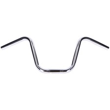 Lenkstange Retro Chrom Custom Lenker 590mm - 22mm Außendurchmesser für Chopper &