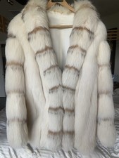 Women's mid length real fox fur
