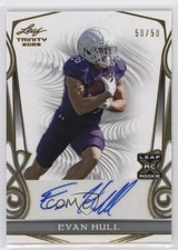 2023 Leaf Trinity White Gold 50/50 Evan Hull #BA-EH3 Rookie Auto RC 0m4f