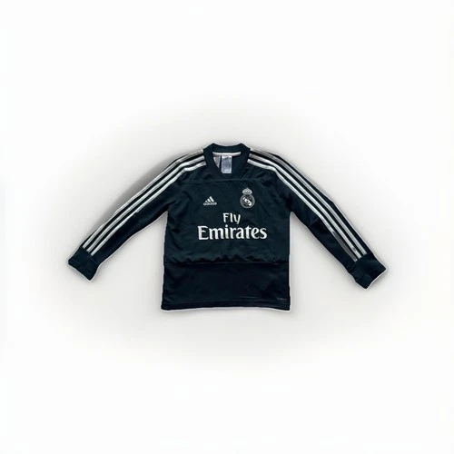 Real Madrid Size 7-8 Years Old Adidas Green Jersey Football Shirt  Climalite - Picture 1 of 9