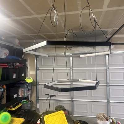 Chandelier Stacked Hexagon LED Fixture