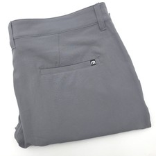 Travis Matthew Right On Time Golf Pants Mens 36 36x32 Gray Performance Stretch