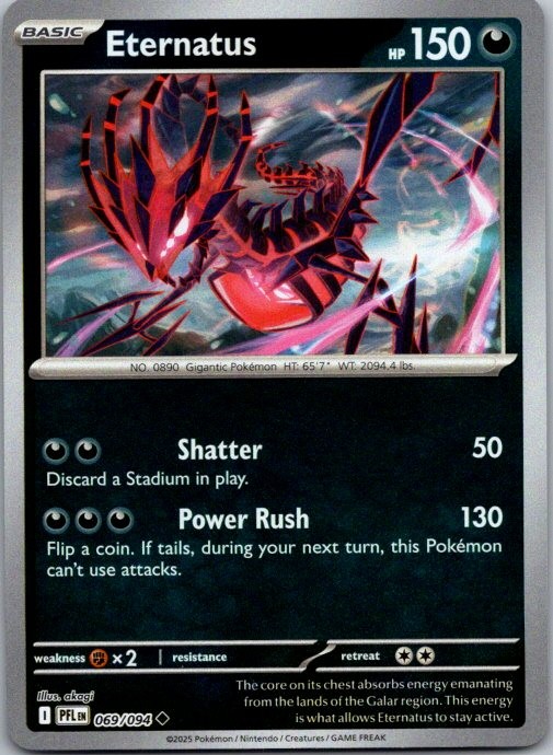 Eternatus ME02: Phantasmal Flames 069/094 NM Reverse Holo