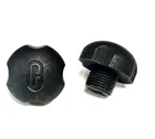 2-Pk Riedell PowerDyne Jam Plug 5/8" Black Rubber Threaded