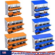 6/8/10 Holes Chicken Nesting Boxes Coop Metal Chicken Egg Laying Box Blue Orange
