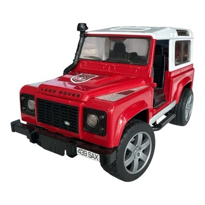 Bruder Land Rover Defender Station Wagon Red Fire Dept SUV Toy 439 SAX 1:16