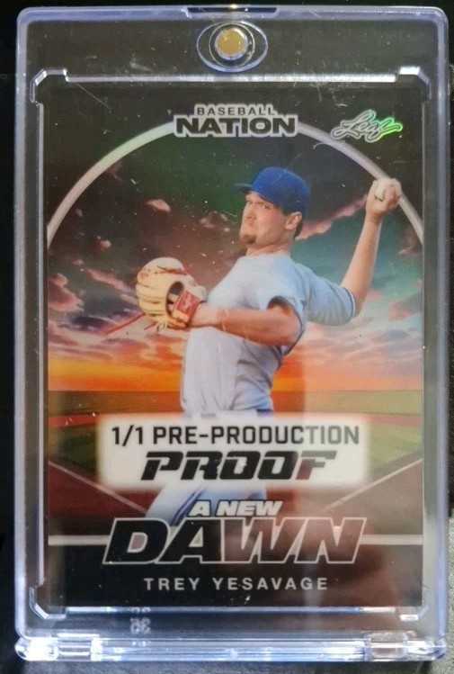 2025 Leaf Nation New Dawn Trey Yesavage Pre Production Proof  1 of 1