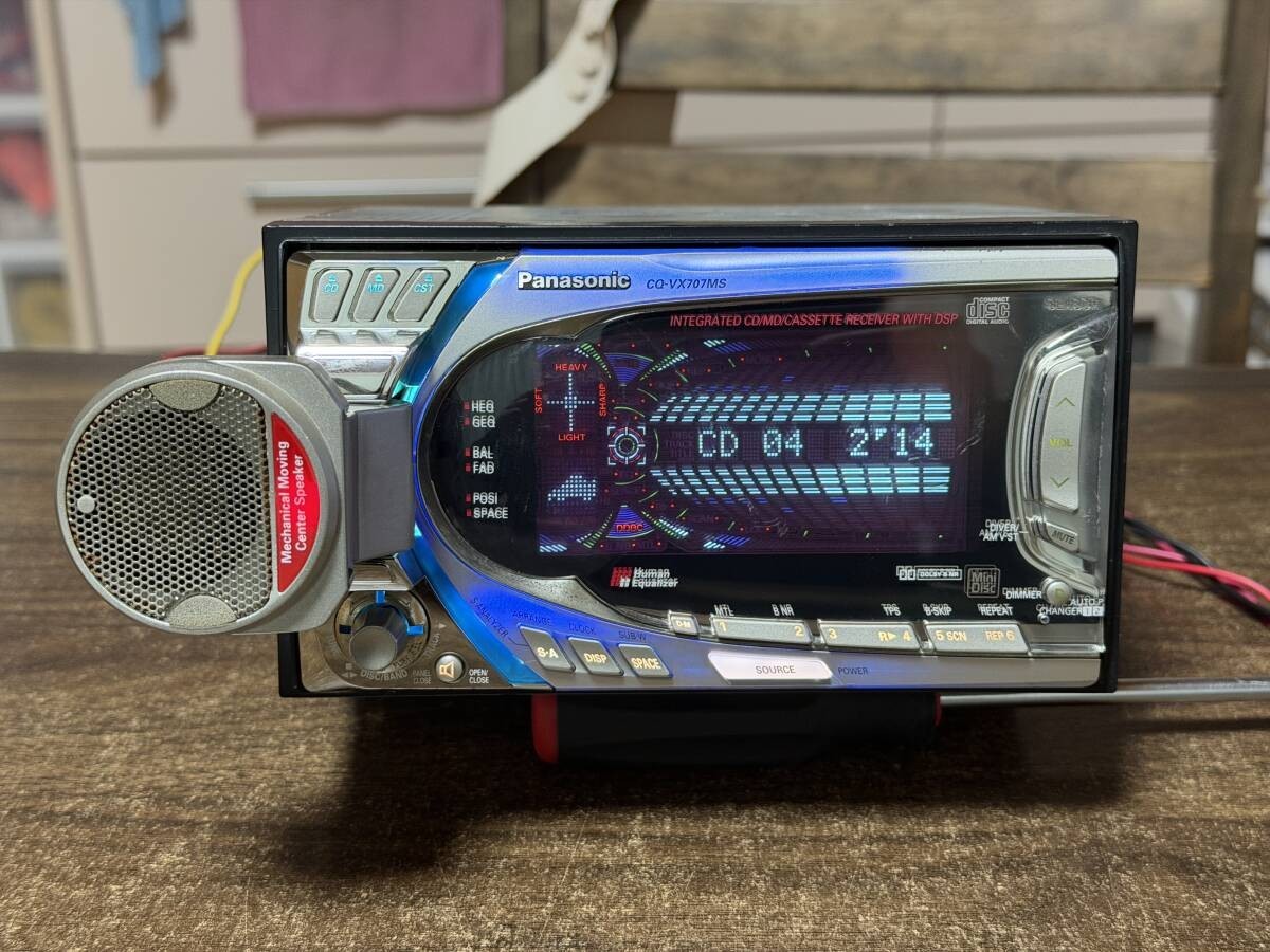 Panasonic CQ-VX707MSD 2DIN CD MD Cassette AUX Receiver Car Audio