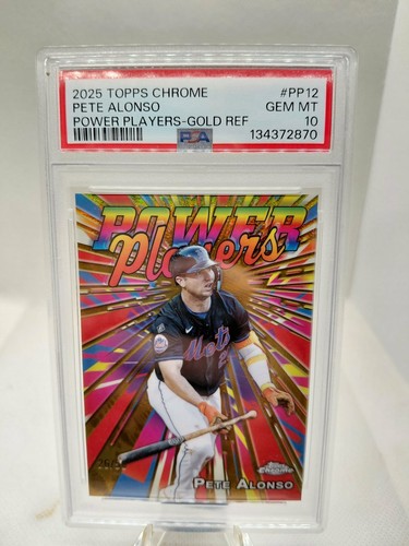 Pete Alonso [Gold Refractor] #PP-12 2025 Topps Chrome Power Players card