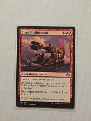 Siege Modification - Aether Revolt - LP - Uncommon - Enchantment Aura - MTG
