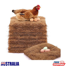 1/10Pcs Reusable Chicken Nesting Pads Hens Nest Bedding Mats Natural Coconut AU
