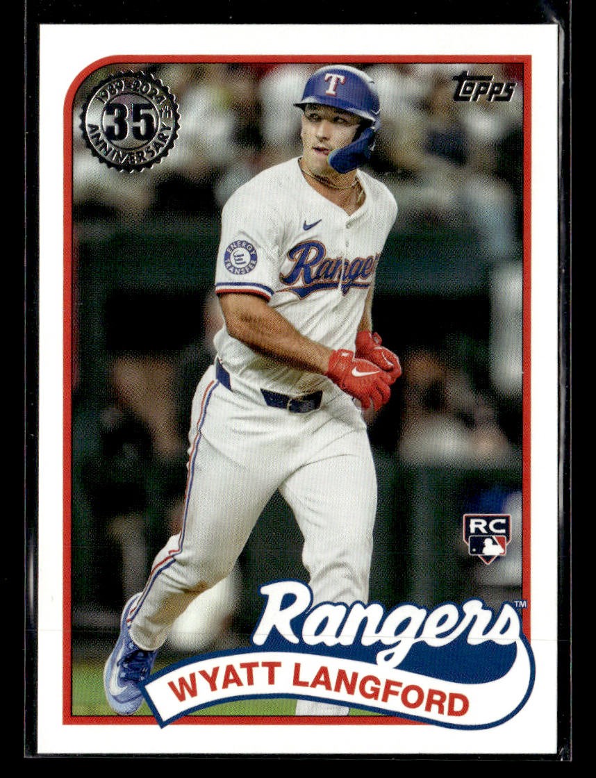 2024 Topps Update #89US-36 Wyatt Langford 1989 35th Anniversary Card
