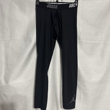 Jordan Dri Fit Black Leggings Jordan Logo Training Sports Boys Size M 10-12