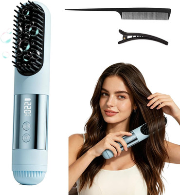 Upgraded Go Brush Pro, 3 Heat Settings for All Hair Types, 30s Fast Heat, Ionic