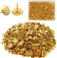 1000x Gold Drawing Pins Thumb Tacks Brass Head Push Iron SYPHIHY Pins Tacks