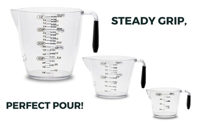 #ad #ad Measuring Cup Set – Clear Plastic Liquid Measuring Cups 8 16 32 oz with Spout $14.45