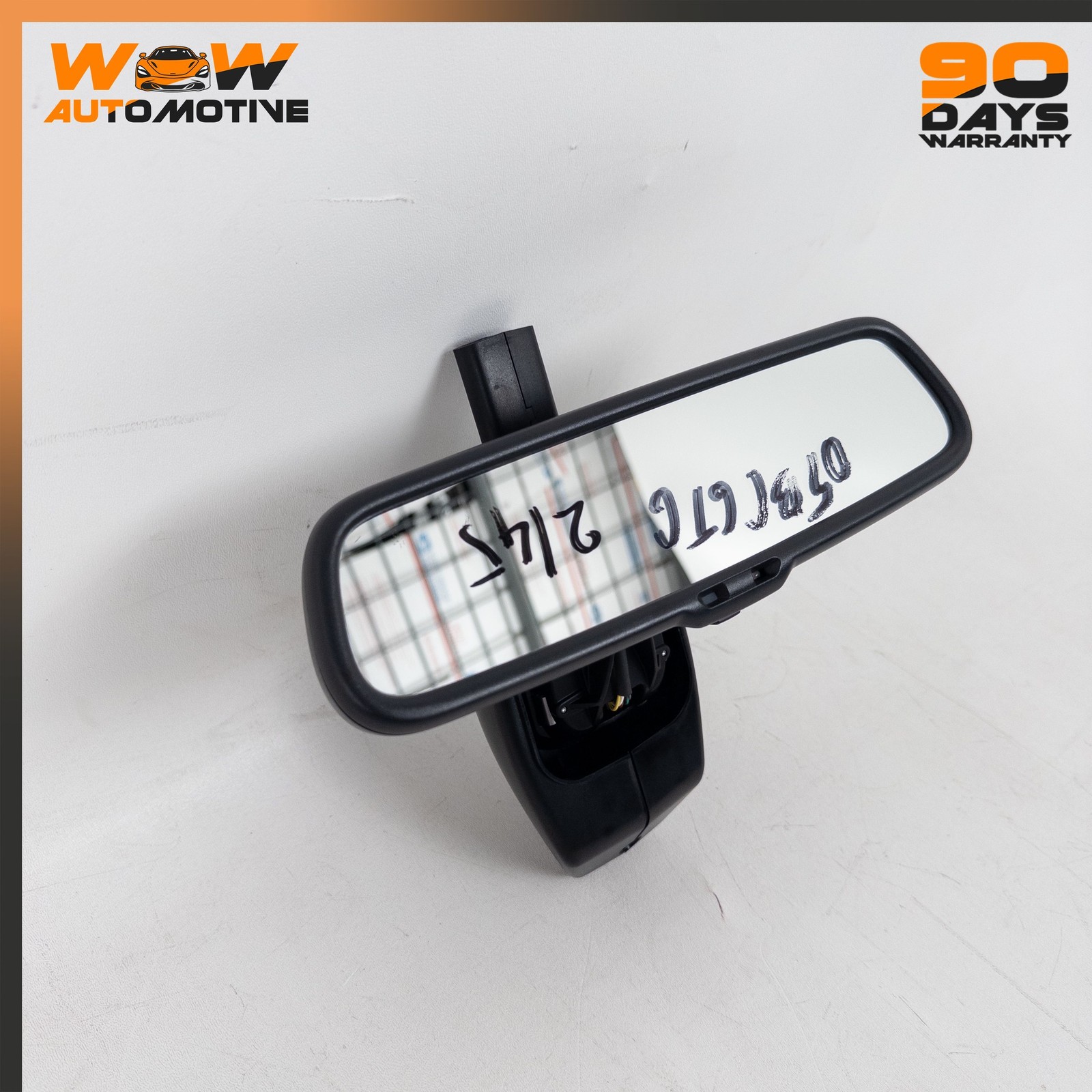 04-11 BENTLEY CONTINENTAL GT GTC FRONT UPPER INTERIOR REAR VIEW MIRROR BLACK OEM