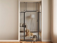 71" Extra Tall Cat Gate 29.5-40.6 Wide Pet gate with Small Cat Door,Pet Gate ...