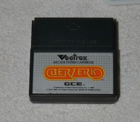 Berzerk for Vectrex With Overlay Manual and Game