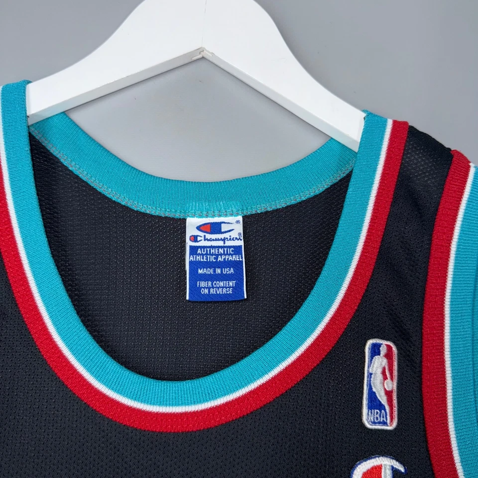 VINTAGE SHAREEF ABDUR RAHIM JERSEY VANCOUVER GRIZZLIES 1997-98 M 40 CHAMPION - Image 4 of 4