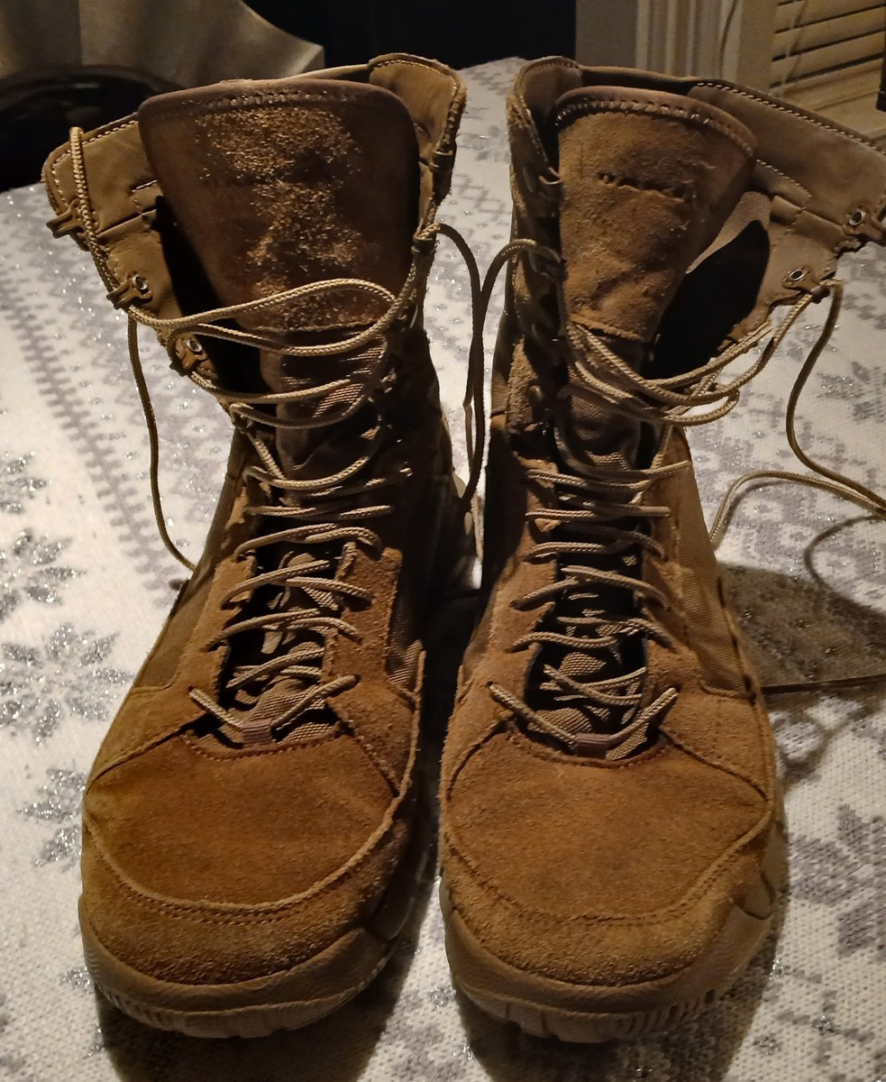 Oakley Tactical Boots Mens 9.5 Tan Coyote Suede Military  display picture 2