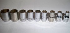 Vintage 9 Piece CRAFTSMAN 1/4 Drive SAE Socke...