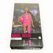 Mattel Barbie Signature Angel Reese Fashion Doll Pink Basketball Outfit 12in