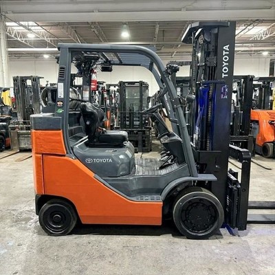 2020 Toyota 8FGC35U-BCS 8000lb Used Forklift Triple Mast Sideshift 4937 Hours