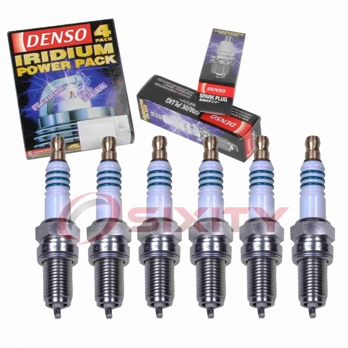 6 pc DENSO 5337 Iridium Power Spark Plugs for SP070507AC IXU27 6807 0507AC ts