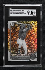 2022 Bowman Chrome Black & White Mini-Diamond Refractor Adrian Placencia 1p7q
