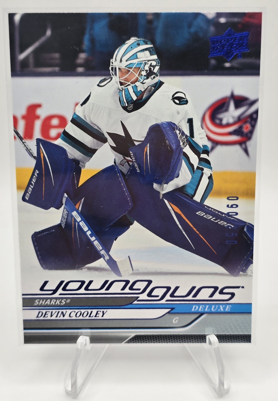 2024-25 Upper Deck Series 2 - Young Guns Devin Cooley #473 Deluxe 90/250 (RC)