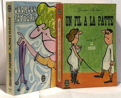 Der Chip im Ohr + Ein Faden am Bein --- 2 Bücher | Feydeau | Guter Zustand