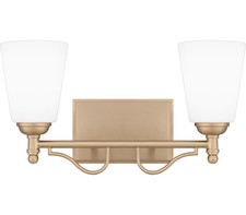 Quoizel ESR8616BGD Esther Bath Light, 2-Light 200 Total Watts, Bronze Gold