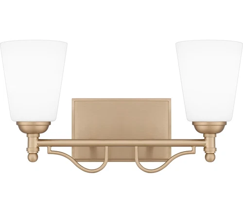 Quoizel ESR8616BGD Esther Bath Light, 2-Light 200 Total Watts, Bronze Gold - Picture 1 of 1