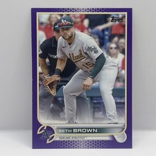 2022 Topps Update Series Baseball Seth Brown Base US166 Purple Oakland Athletics
