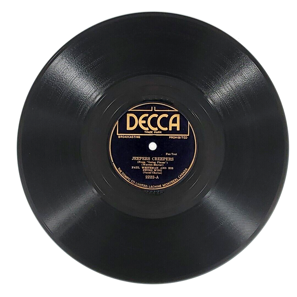 Paul Whiteman Jeepers Creepers / Mutiny In The Nursery 78 Record E eBay