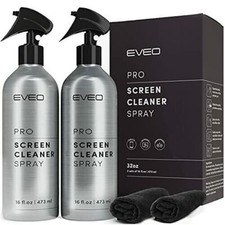 2 Pack EVEO Pro Screen Cleaner Spray - 16oz Per Bottle