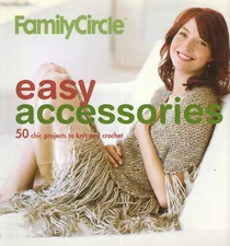 Easy Accessories Knit Crochet 2005 Family Circle Cape Shrug Hood Mittens Socks