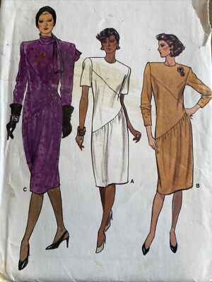 Uncut Vintage Vogue #9404 Modest Dress Sewing pattern Size 10 | eBay
