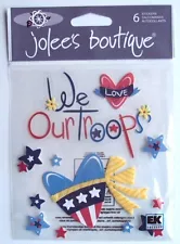Jolee's Boutique Spring Seasonal Armed Forces Day Stickers, NEW