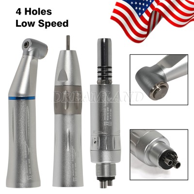 Dental Slow Speed Handpiece Inner Water Contra Angle/ Straight/ Air Motor 4-H st