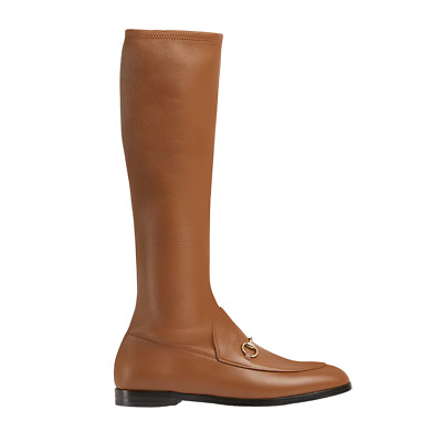 GUCCI Jordaan $1850 Brown Leather Boots New & Authentic