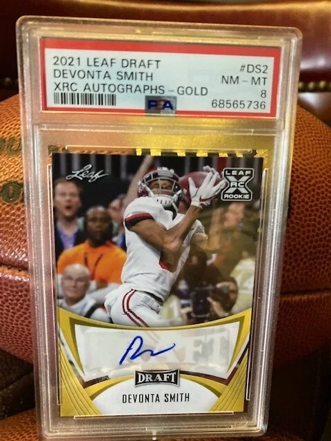 DeVonta Smith Leaf Draft Xrc Autographs #DS2 Gold