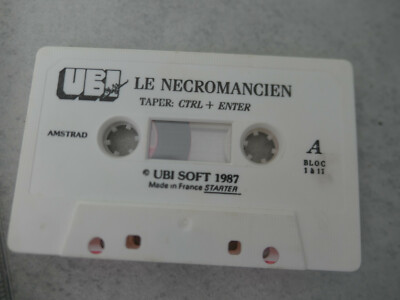 Disquette Amstrad CPC 464 6128 Jeu Vidéo Amstrad CPC : Le Nécromancien ( Ubisoft) - Disquette Testée, Bon état Jeu Vidéo Rétro Aventure Amstrad 464 6128