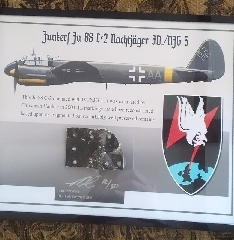 Aviation relic Lutwaffe Junkers J U 88C-2NJG 5 Nightfighter Relics display